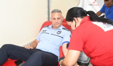 Polis’ten artan kan ihtiyacına destek