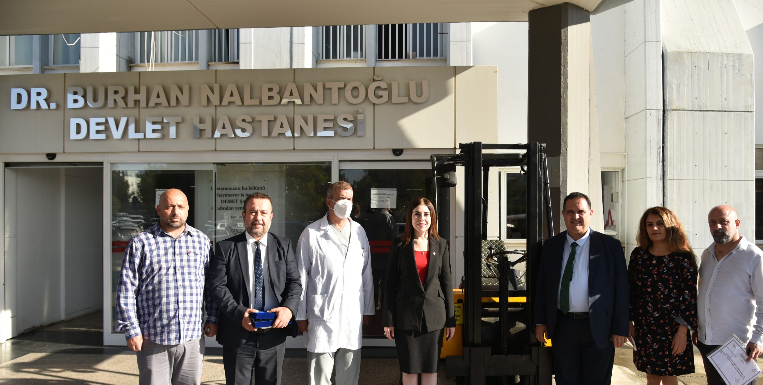 Dr. Burhan Nalbantoğlu Devlet Hastanesi’ne forklift bağışlandı