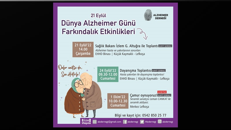 Yarın Dünya Alzheimer Günü…Hasta ve yakınları Sağlık Bakanı ile bir araya gelecek
