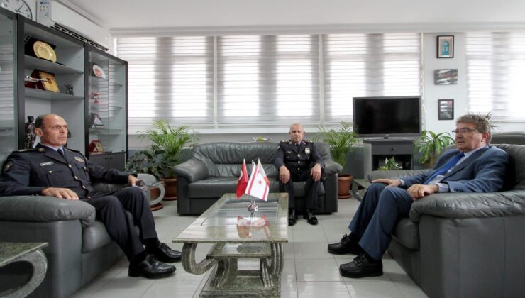 Başbakan Ünal Üstel Polis Genel Müdürü Kasım Kuni’ye ziyarette bulundu