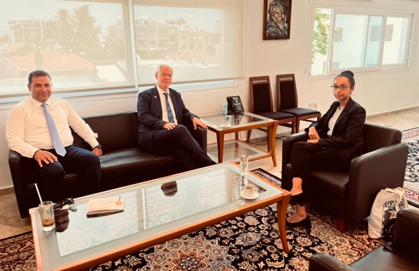 Hasipoğlu, ABD Dışişleri Bakanlığı Kıbrıs Masası Şefi  Berhie ile görüştü