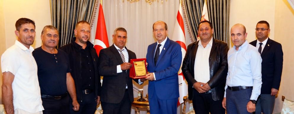 Cumhurbaşkanı Tatar, Kıbrıs Türk Oto Elektrikçiler Birliği heyetini kabul etti