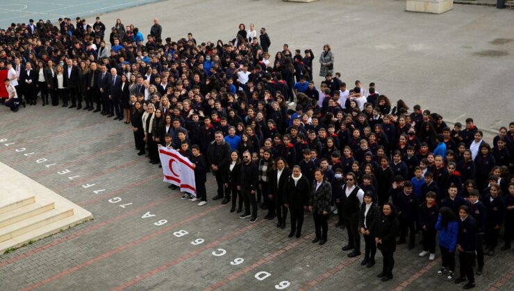 Töre, Güzelyurt Şehit Turgut Ortaokulu’nda düzenlenen şehitleri anma törenine katıldı