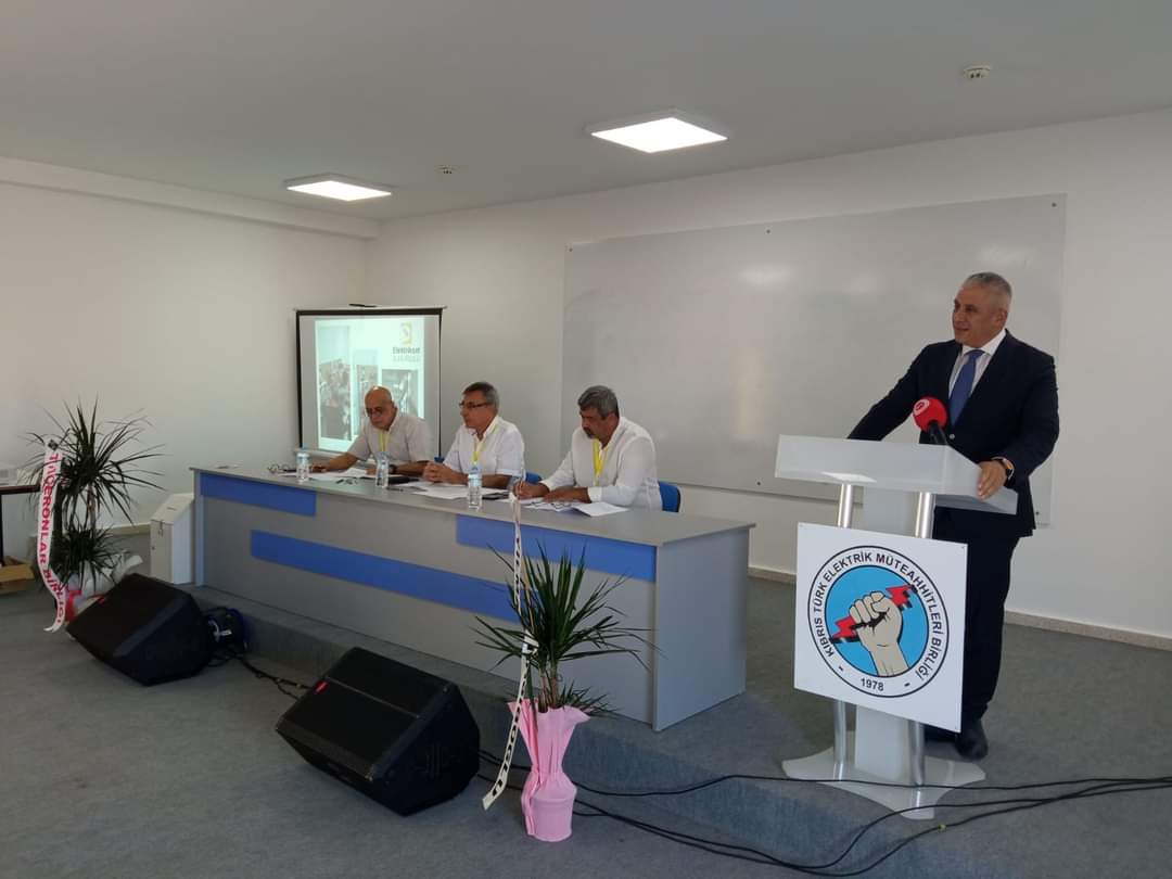 Taçoy, Kıbrıs Türk Elektrik Müteahhitleri Birliği’nin 12. Genel Kurulu’na katıldı