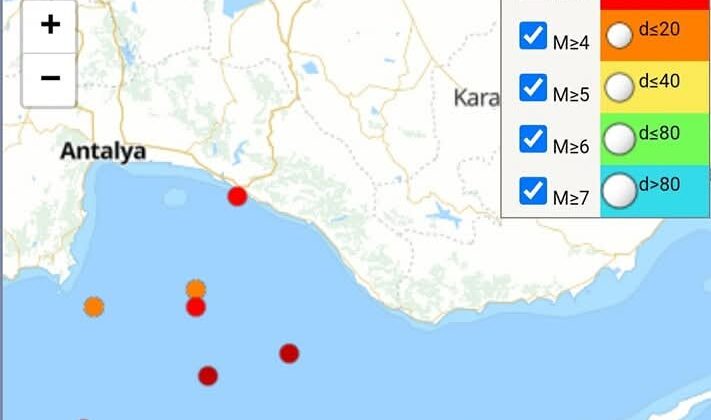 Meteoroloji Dairesi açıkladı: Baf açıklarında deprem