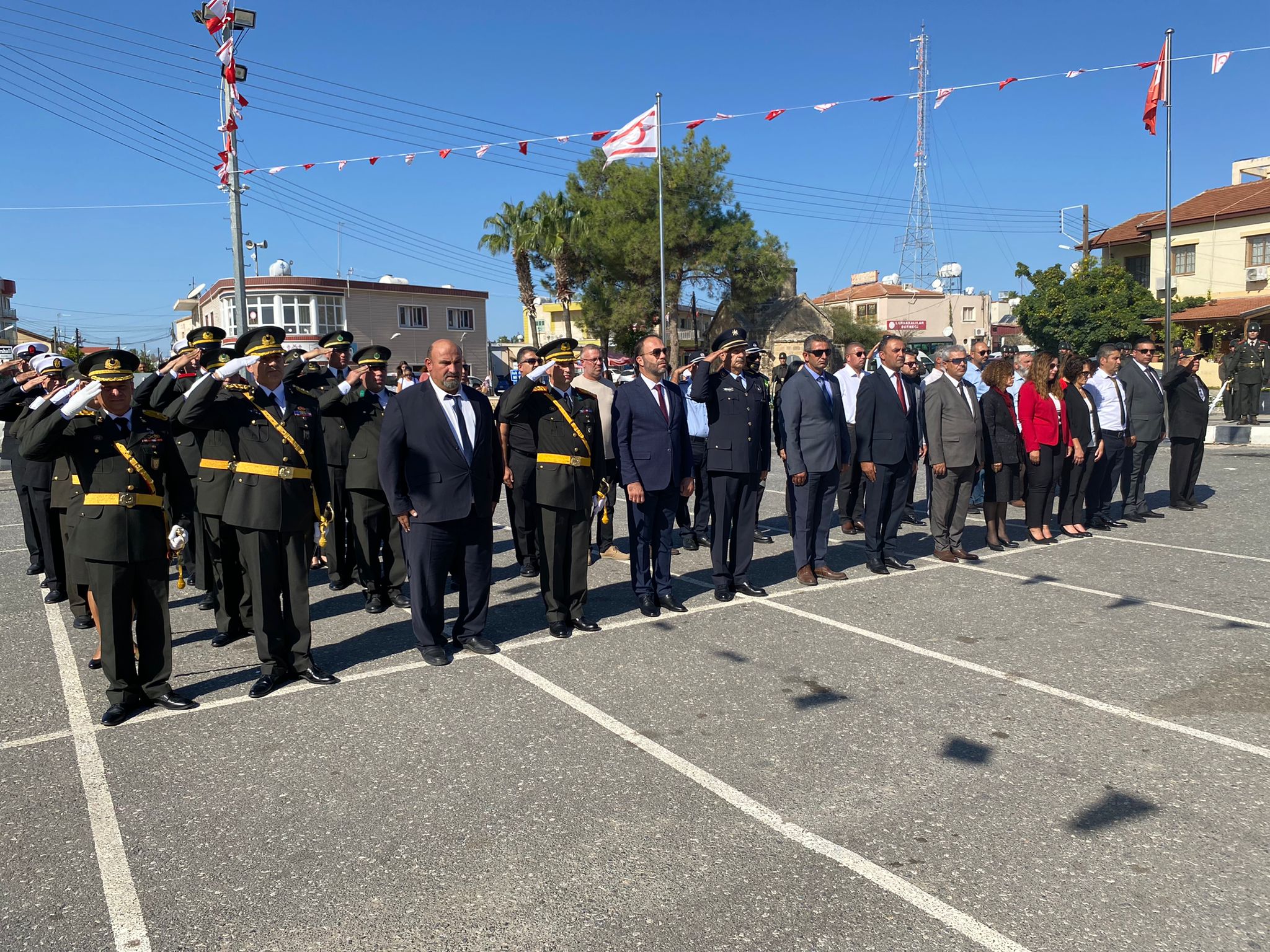 İskele ’de Larnaka Şehitler Anıtı önünde tören düzenlendi
