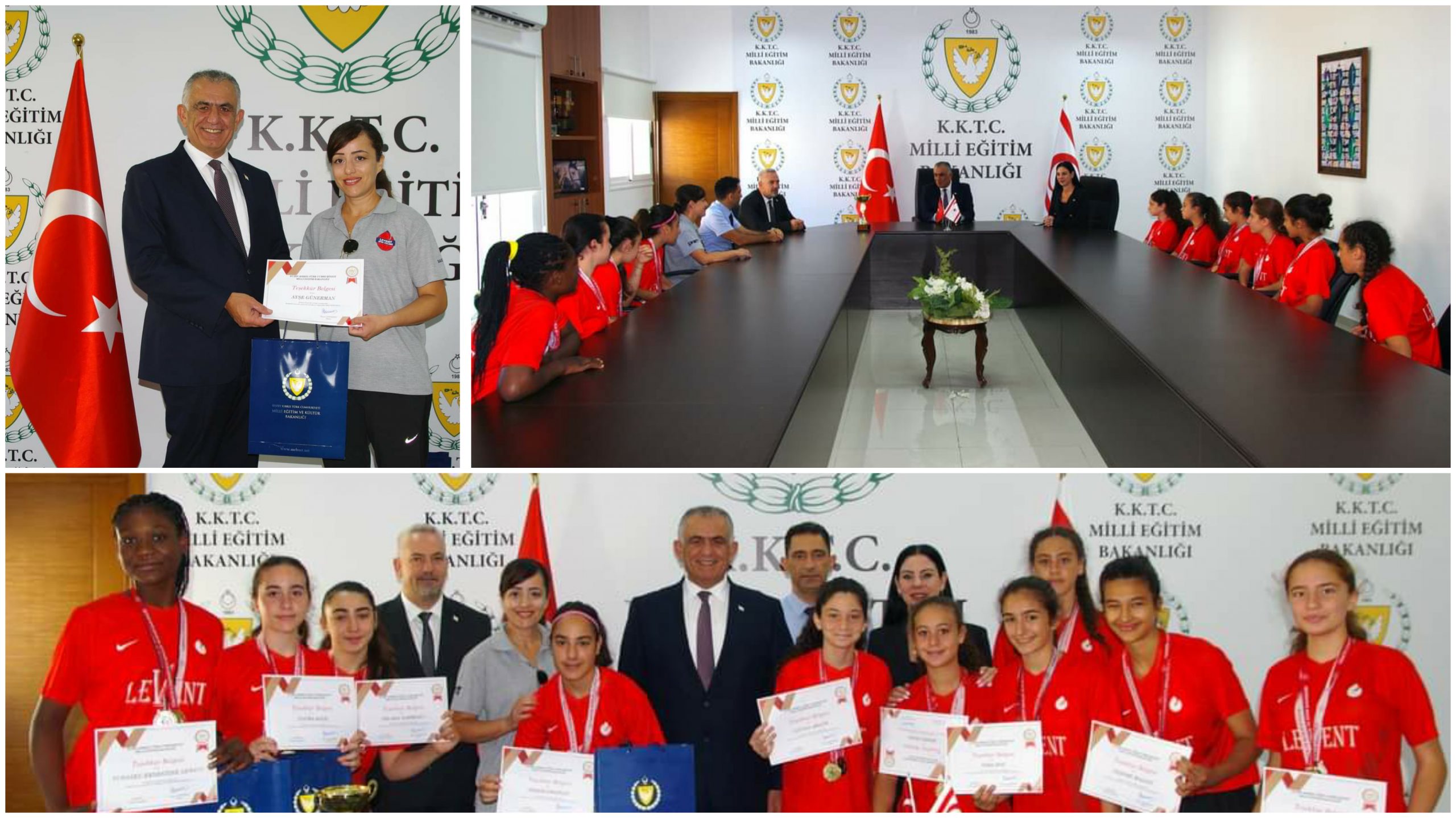 Çavuşoğlu,Türkiye’nin çeşitli bölgelerindeki spor müsabakalarında başarılar elde eden öğrencileri ve öğretmenlerini kabul etti