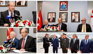 Cumhurbaşkanı Tatar, TDT Zirvesi için gittiği Azerbaycan’dan ülkeye döndü:”Zirveye katılmaktan mutluluk duyuyorum,  KKTC’yi temsil etmenin onurunu yaşıyorum”