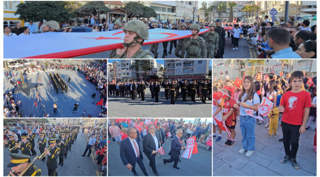 29 Ekim Girne’de  törenlerle kutlandı