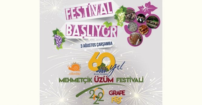 Mehmetçik Üzüm Festivali yarın başlıyor