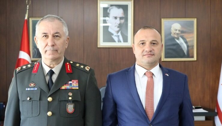 KTBK Komutanı Tümgeneral Öztürk, Maliye Bakanı Şan’a iade-i ziyarette bulundu