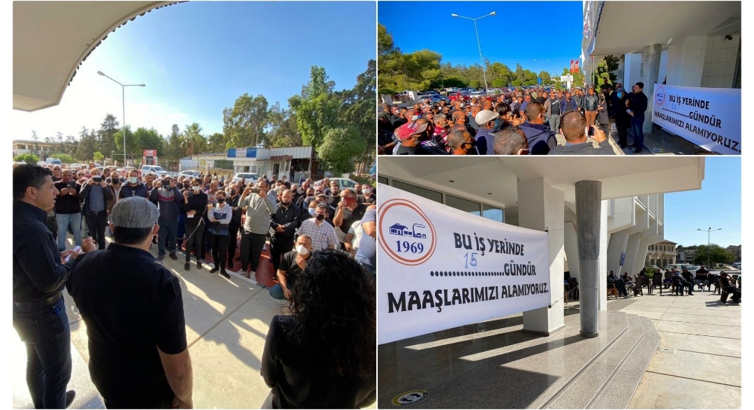 Mağusa Türk Genel İş Sendikası Gazimağusa Belediyesi’nde grev başlattı