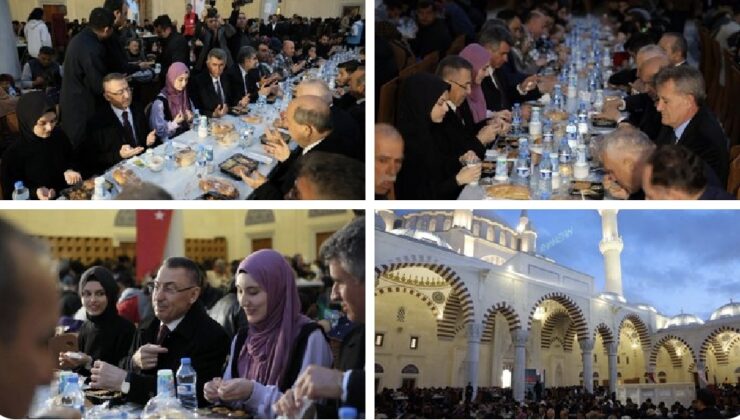 Oktay, Hala Sultan Cami’deki iftara katıldı