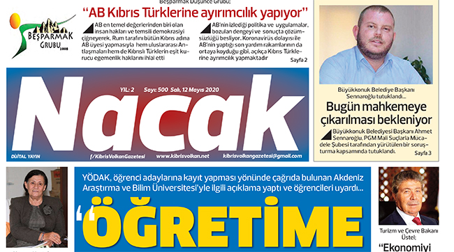 12 Mayıs 2020 NACAK Gazetesi