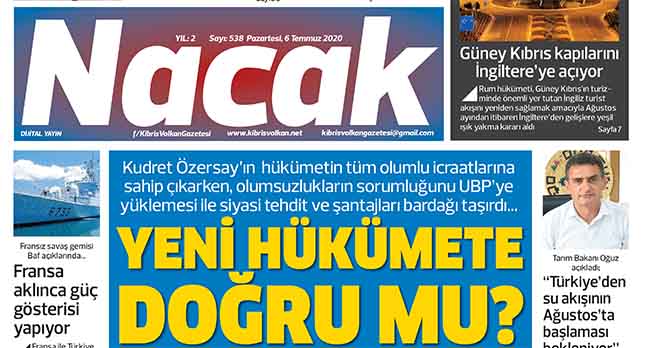 6 Temmuz 2020 NACAK Gazetesi