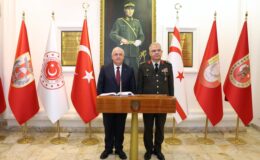 Türkiye Milli Savunma Bakanı Güler, Kıbrıs Türk Barış Kuvvetleri Komutanlığı’nda denetlemede bulundu
