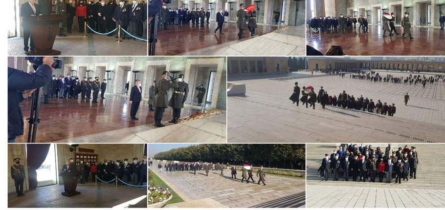 KKTC’nin Ankara Büyükelçisi Köprülü Anıtkabir’i ziyaret etti