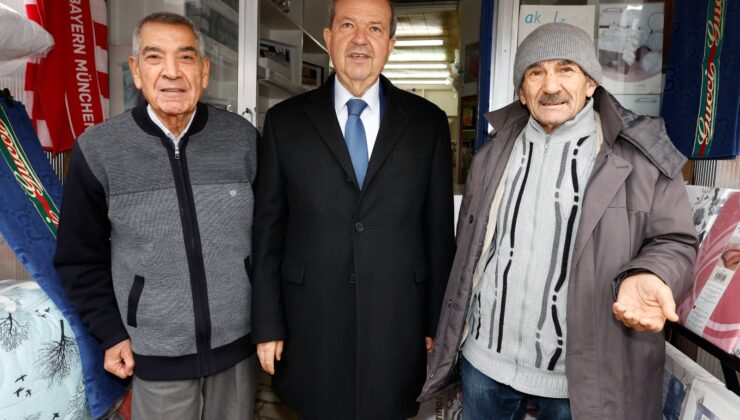 Cumhurbaşkanı Ersin Tatar, Lefkoşa Arasta bölgesini ziyaret etti