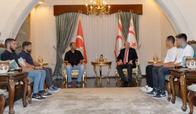 Cumhurbaşkanı Ersin Tatar, KKTC Atıcılık Federasyonu heyetini kabul etti