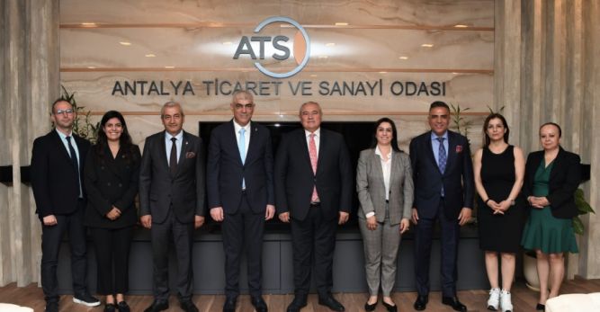 Sanayi Odası Başkanı Kamacıoğlu Antalya Ticaret ve Sanayi Odası’nı ziyaret etti