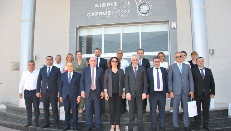 Azerbaycan-Türkiye İş Adamları Birliği, Kıbrıs Türk Sanayi Odası’nı ziyaret etti