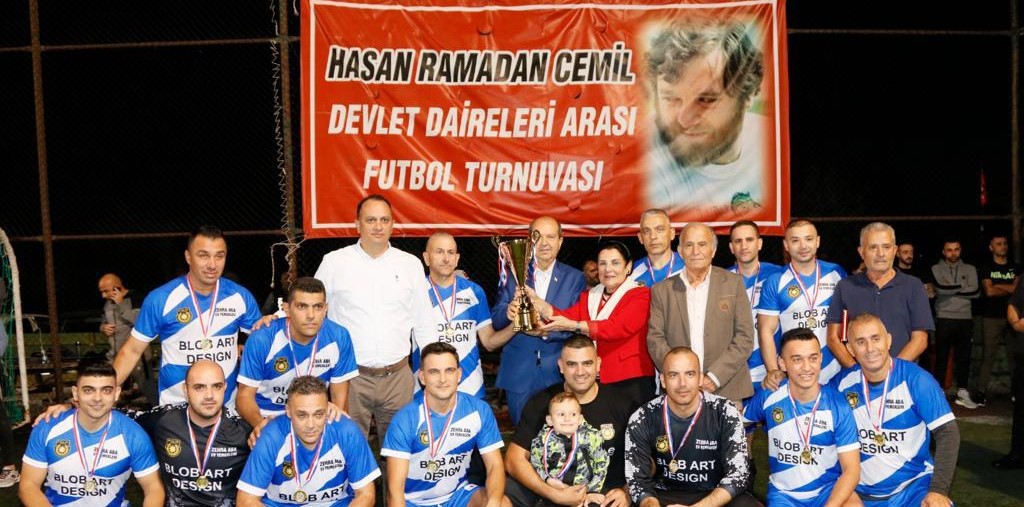 Cumhurbaşkanı Tatar, 12. Hasan Ramadan Cemil Devlet Daireleri Arası Halı Saha Futbol Turnuvası etkinliğine katıldı