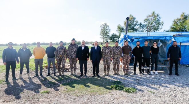 Cumhurbaşkanı Tatar,  Yiğitler Pile Yolu’nda  incelemelerde bulundu