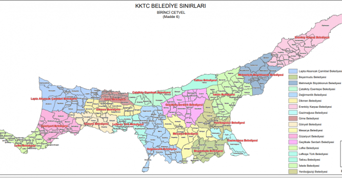 Belediyelerin Birleştirilmesini Öngören Yasa Tasarısına ilişkin komite raporu ve konuya ilişkin harita yayımlandı…
