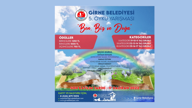 Girne Belediyesi’nin “Ben, Biz ve Doğa” konulu öykü yarışmasına başvurular başladı