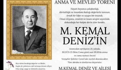 M. Kemal Deniz,  kabri başında anılacak