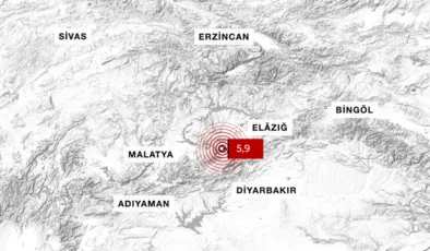 Malatya’daki 5,9 büyüklüğündeki depremde 3 bina hasar aldı