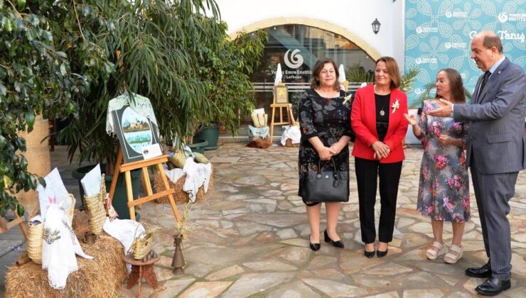 Cumhurbaşkanı Tatar, “Zembil Sanatının Geleneksel Dokunuşları” isimli sergi ve belgesel gösterim etkinliğine katıldı