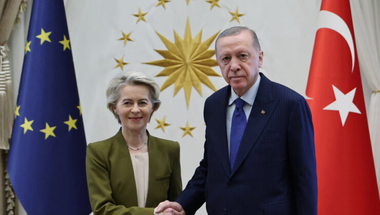 TC Cumhurbaşkanı Erdoğan, AB Komisyonu Başkanı Leyen ile ortak basın toplantısında konuştu