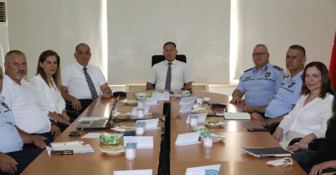 Gazimağusa Polis Müdürlüğünde Trafik Komisyon toplantısı düzenlendi
