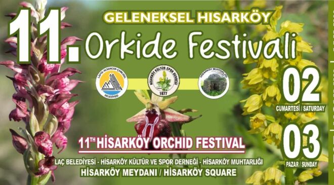 11. Hisarköy Orkide Festivali 2-3 Mart’ta  yapılacak