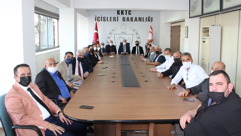 İçişleri Bakanı Kutlu Evren, İstanbul Muhtarlar Federasyonu’nu kabul etti