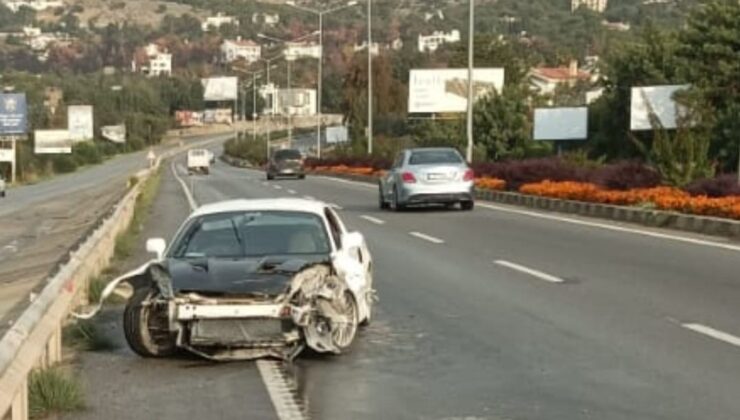 Lefkoşa-Girne anayolunda trafik kazası.. 1 yaralı