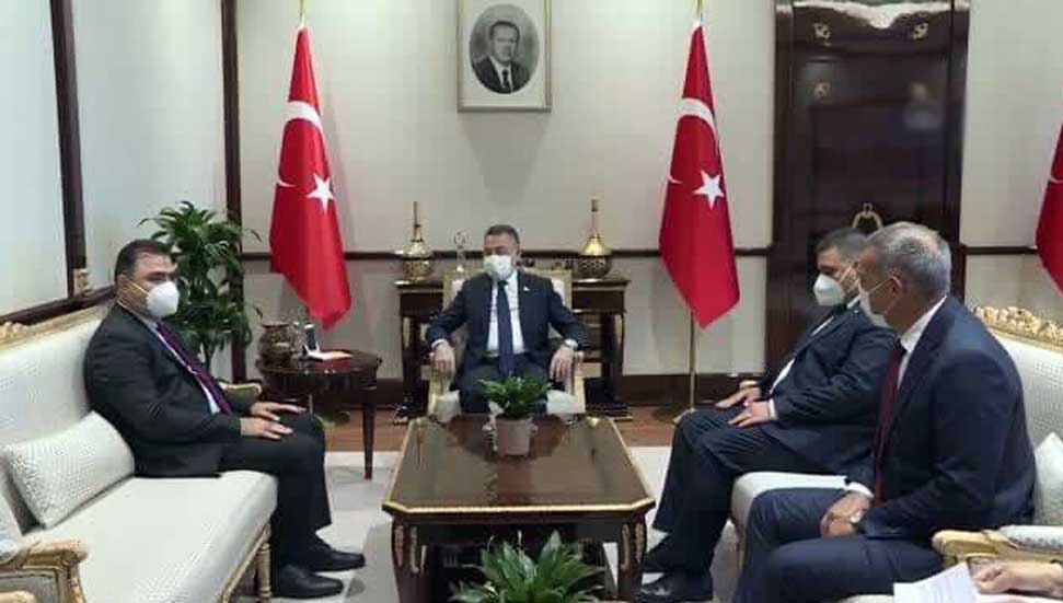 Oktay, Kuzey Kıbrıs Türk Kızılayı heyetini kabul etti