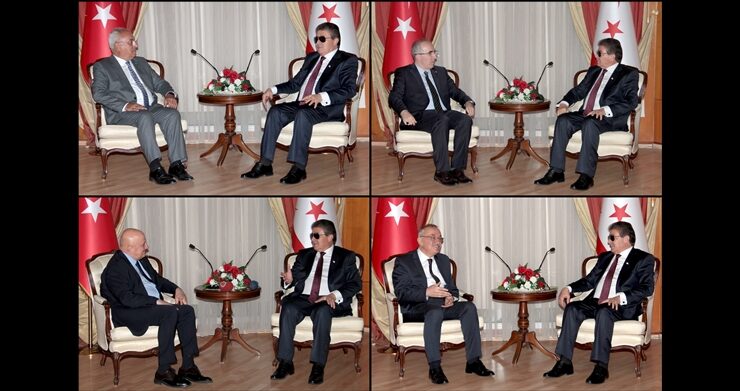 Başbakan Üstel, 15 Kasım Cumhuriyet Bayramı dolayısıyla TC’den gelen siyasi parti temsilcilerini kabul etti