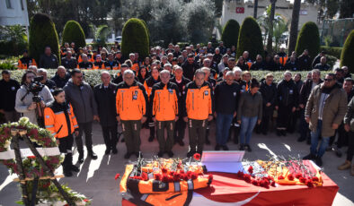 Amaç Arnavutoğlu için Sivil Savunma Teşkilatı Başkanlığında tören düzenlendi