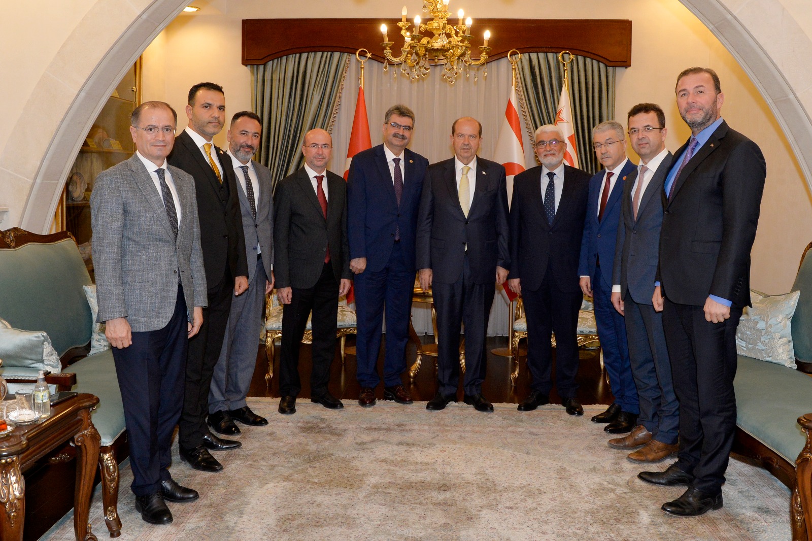 Cumhurbaşkanı Tatar, AK Parti Konya Milletvekili Erdem ve Selçuklu Belediye Başkanı Pekyatırmacı ile beraberindeki heyeti kabul etti