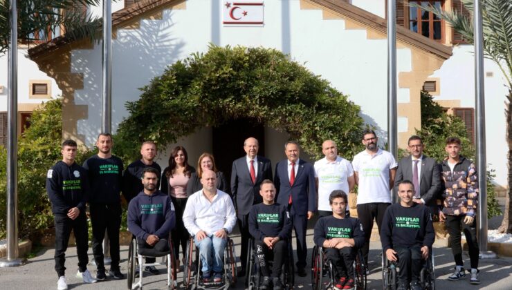 Tatar, Engelliler Spor Federasyonu Tekerlekli Sandalye Basketbol Takımını kabul etti