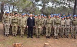 Cumhurbaşkanı Tatar, KTBK 39’uncu Mekanize Piyade Tümen Komutanlığı’nı ziyaret etti