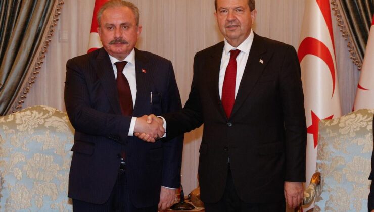 TBMM Başkanı Şentop, Cumhurbaşkanı Tatar’ı ziyaret etti