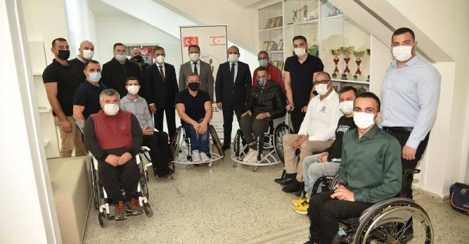 3 Aralık Dünya Engelliler Günü. Türkiye Lefkoşa Büyükelçisi Başçeri Engelliler Spor Federasyonu’nu ziyaret etti