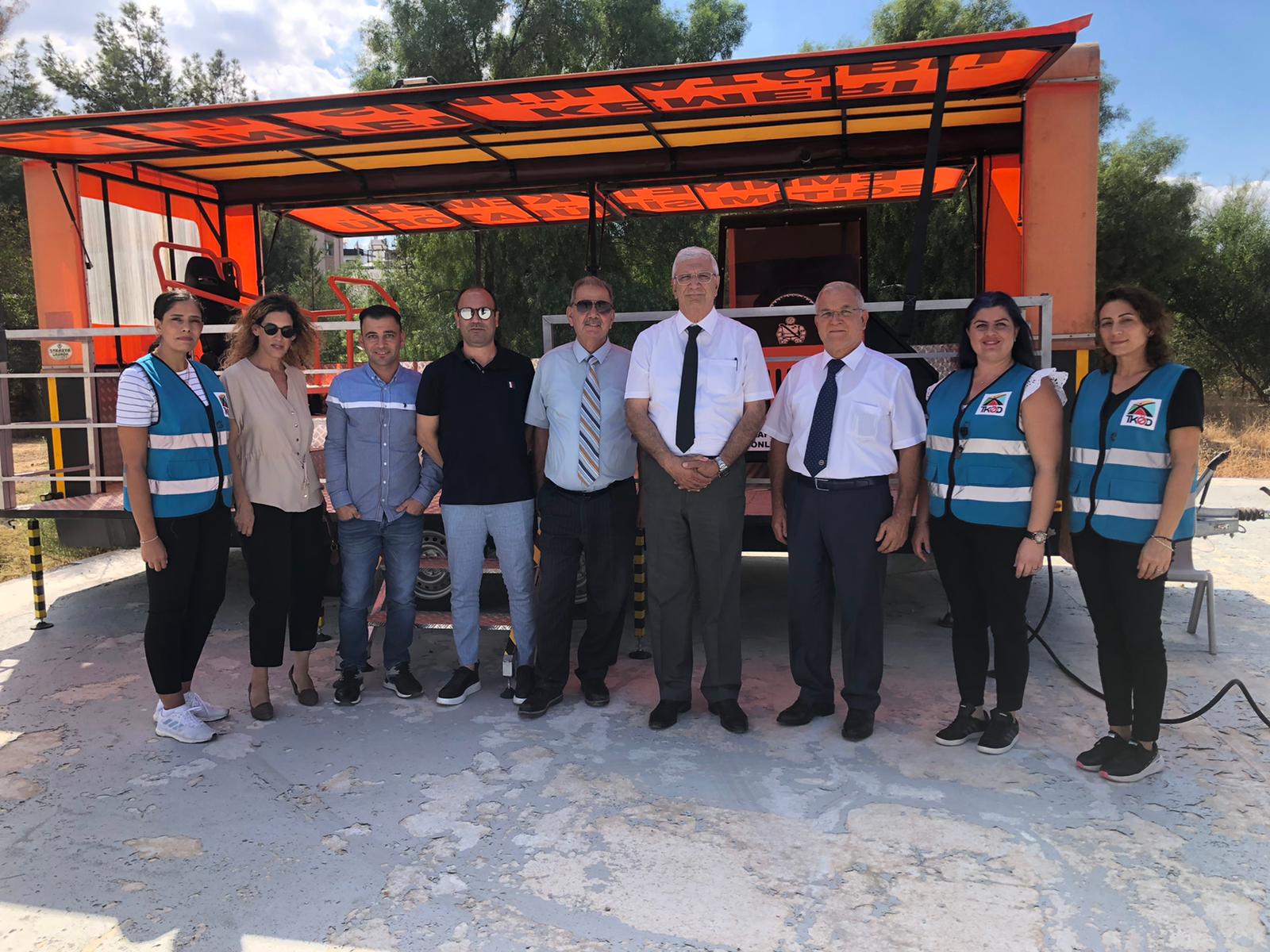 Kuzey Kıbrıs Sigorta ve Reasürans Şirketleri Birliği, Trafik Kazalarını Önleme Derneği’ni ziyaret etti